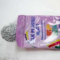 Блёстки Серебро точка Декоративная добавка для жидких обоев SILK PLASTER